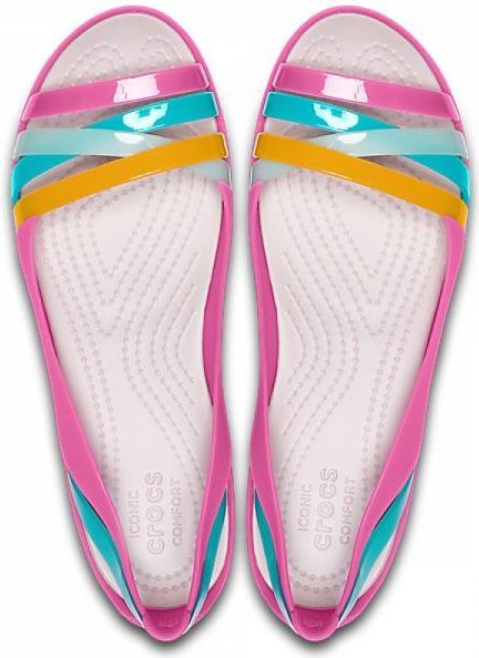 Crocs Sandały damskie Isabella Huarache Flat różowe 39/40