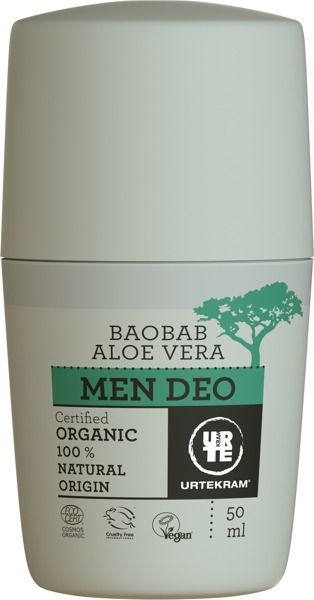 Urtekram Dezodorant roll-on aloes i baobab 50ml 1