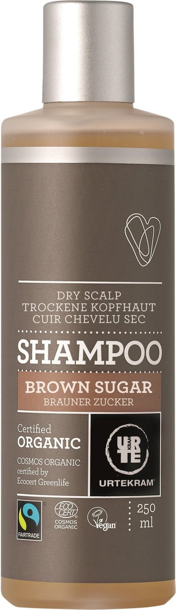 Urtekram Szampon z brązowym cukrem do suchej skóry głowy 250 ml 1