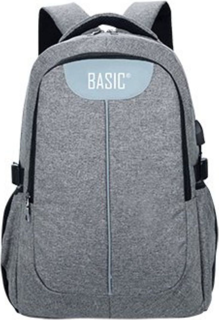Beniamin Plecak młodzieżowy z USB - Basic szary 1