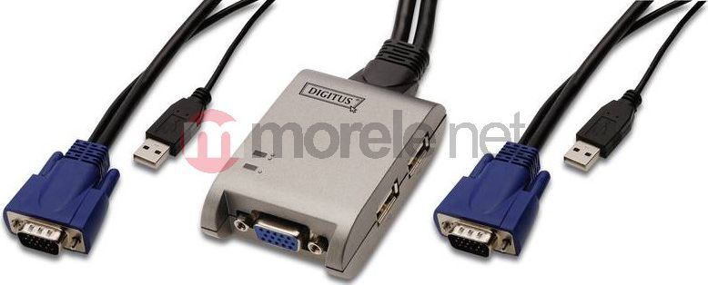 Przełącznik Digitus DS-11200 2-Port USB Pocket KVM 1
