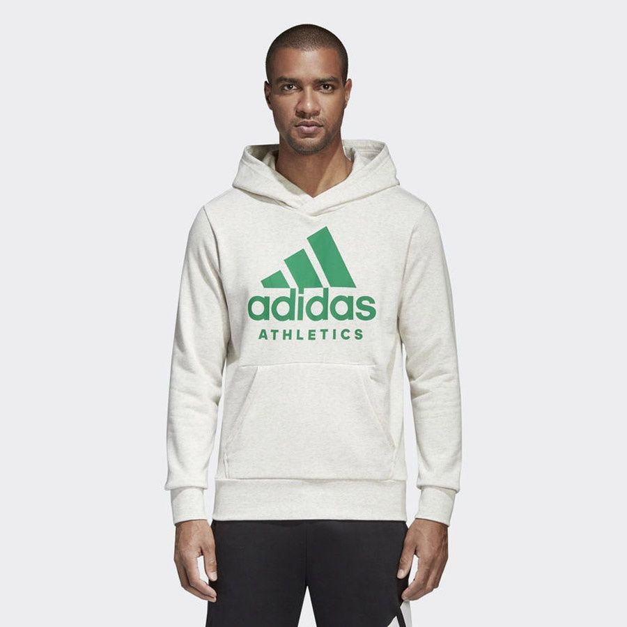 Adidas BLUZA BAWEŁNA BIAŁA MĘSKA XL