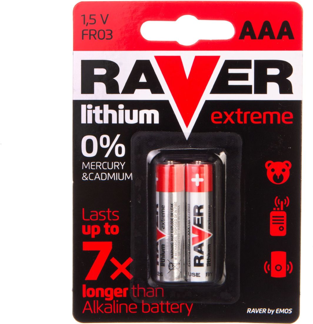Raver Bateria AAA / R03 2 szt. 1