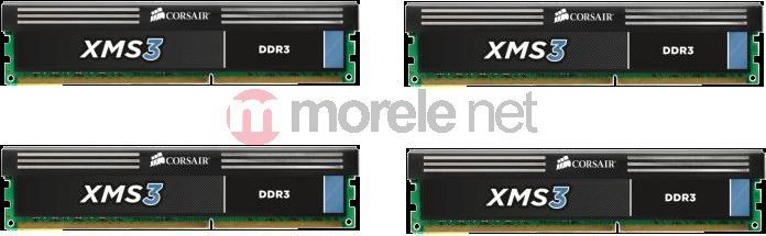 Pamięć Corsair XMS3, DDR3, 32 GB, 1600MHz, CL11 (CMX32GX3M4A1600C11) 1