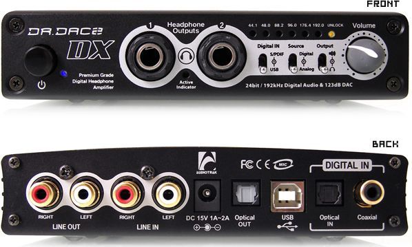 Audiotrak DR.DAC2 DX - Wzmacniacz słuchawkowy - Morele.net