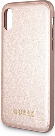 Guess Guess GUHCPXIGLRG iPhone X rose gold /różowo-złoty hard case Iridescent 1
