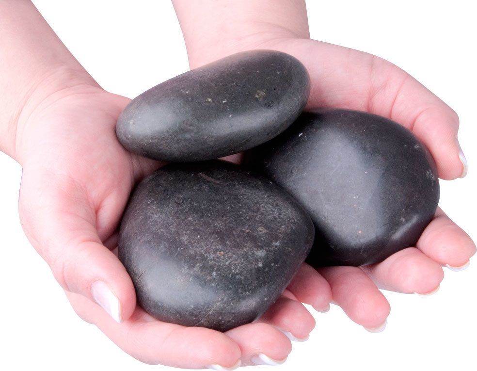 inSPORTline Kamienie wulkaniczne do masażu inSPORTline River Stone 8-10 cm - 3 szt. 1