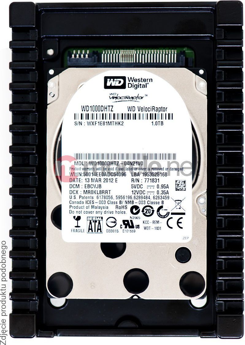Western Digital VelociRaptor 500GB 10000RPM SATA 6Gbps 64MB Hard Drive – WD5000HHTZ (Used, 6-Month Warranty)