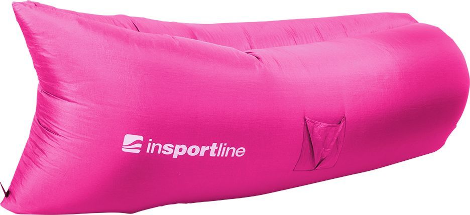 inSPORTline Oryginalny Dmuchany leżak lazy bag na lato inSPORTline Sofair materac fotel Kolor Różowy 1