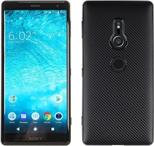 Etui Carbon Fiber Sony XZ2 Premium czarny/black 1