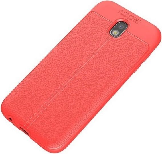 Etui Grain Leather Samsung J5 J530 2017 czerwony/red 1