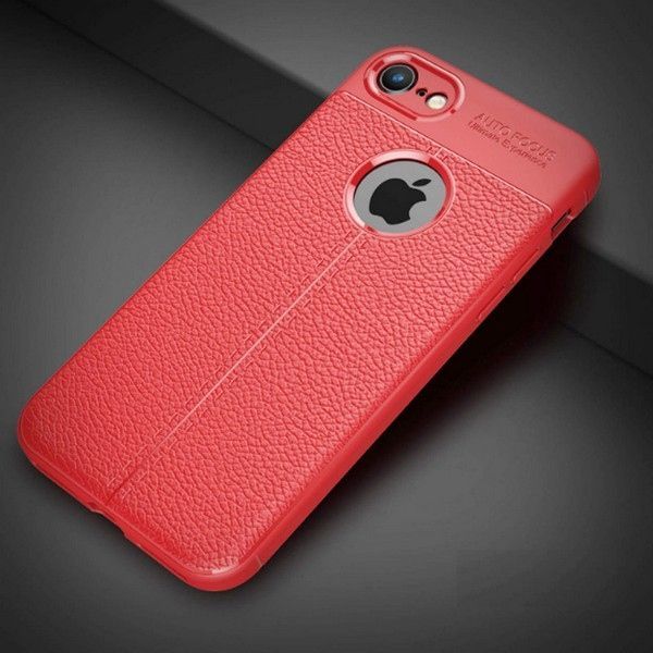 Etui Grain Leather iPhone 8 czerwony/red 1