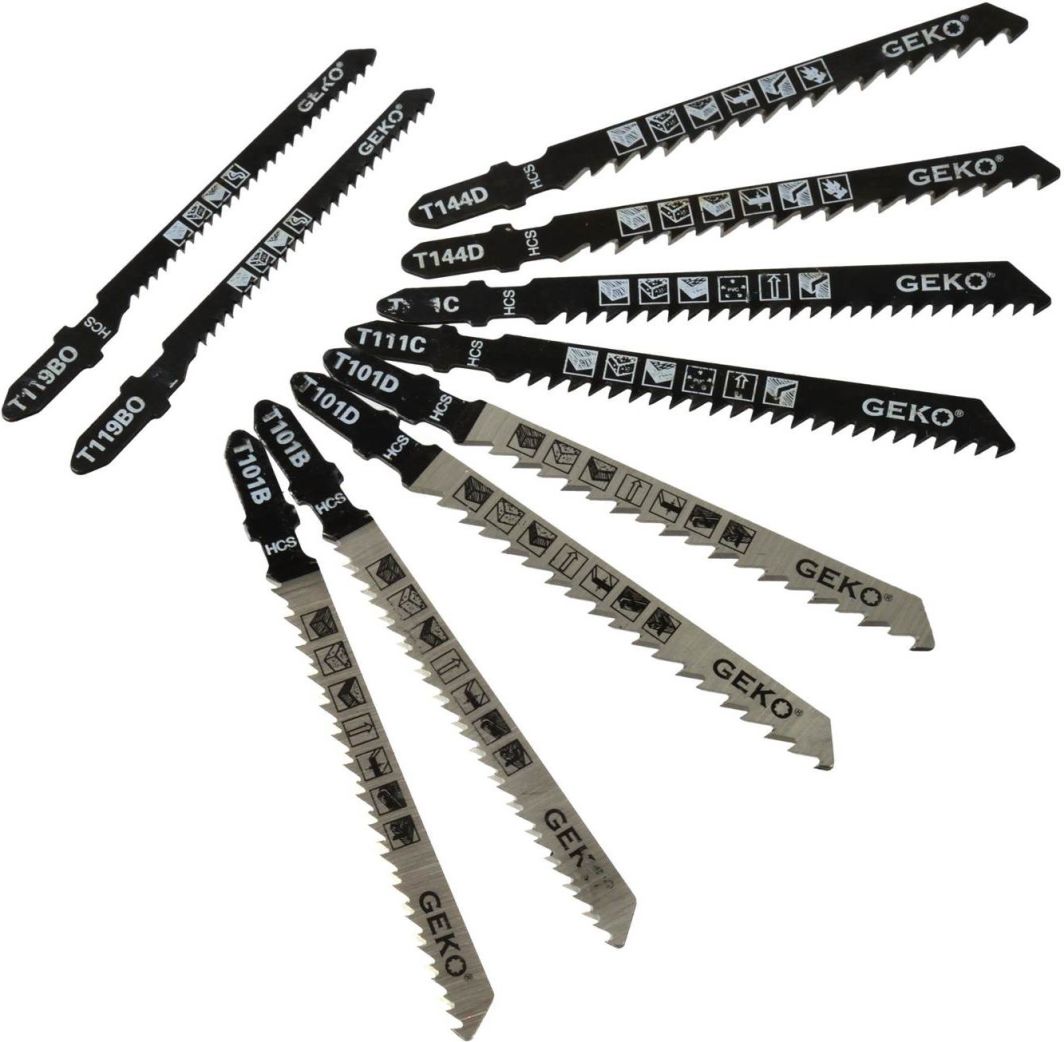 Geko Nożyki do wyrzynarki 10el.Geko (240)