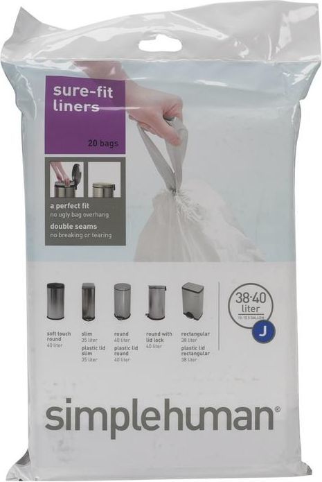 Simplehuman Worki na śmieci 38-45L 20szt. (CW0169) 1