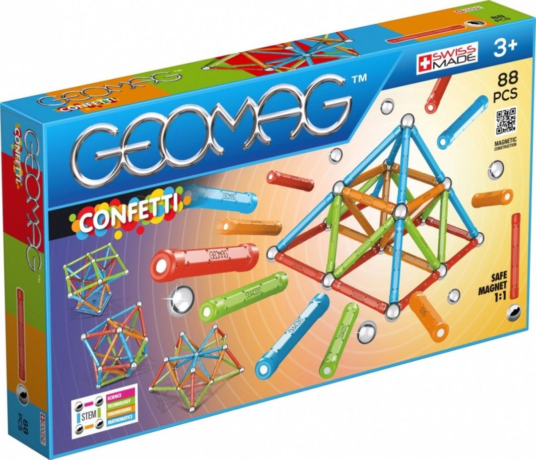 Geomag Klocki magnetyczne Confetti 88 elementów 1