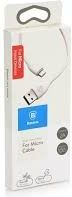 Kabel USB Baseus BASEUS KABEL MICRO USB BIAŁY 100 CM 1