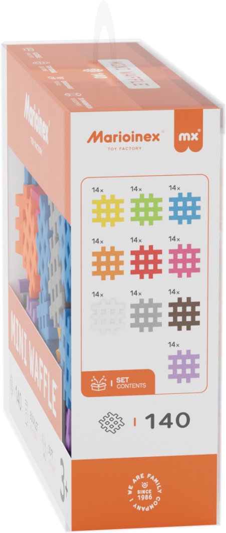 Marioinex MINI WAFFLE Organizéry na stůl dobrodružství 140 ks - Svět
