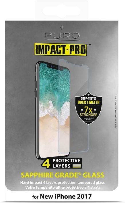 Puro Puro Sapphire Tempered Glass - Szkło Ochronne Hartowane Na Ekran Iphone X 1