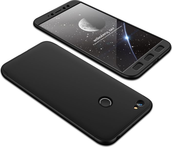 Hurtel 360 Protection etui na całą obudowę przód + tył Xiaomi Redmi Note 5A Prime czarny 1