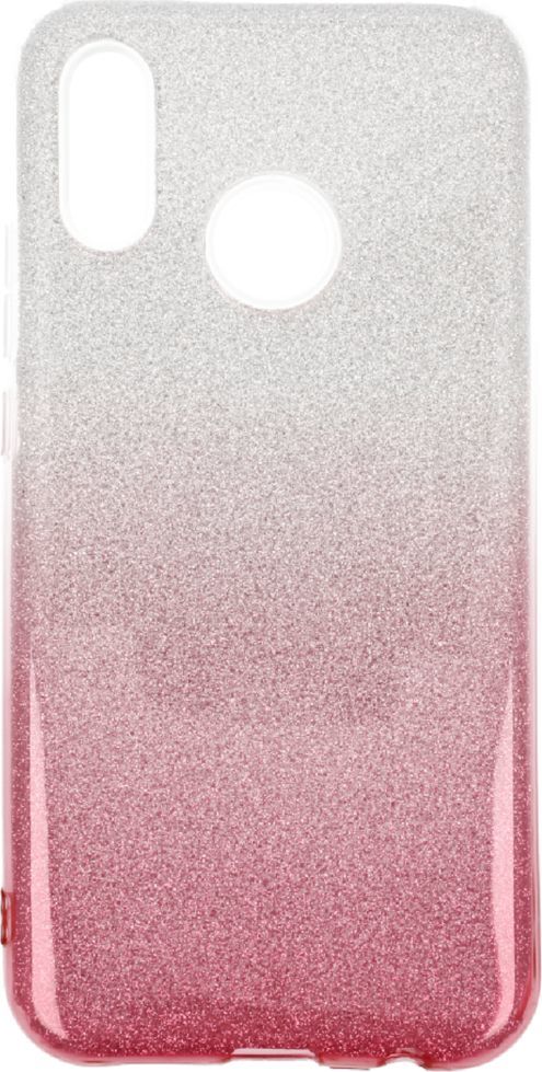 Etui Glitter Huawei P20 Lite srebrno- różówe 1