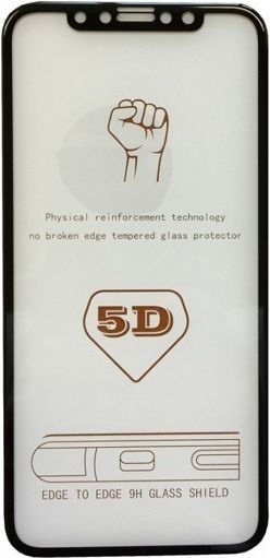 Szkło hartowane 5D Huawei Y5 2018 Full glue czarne 1