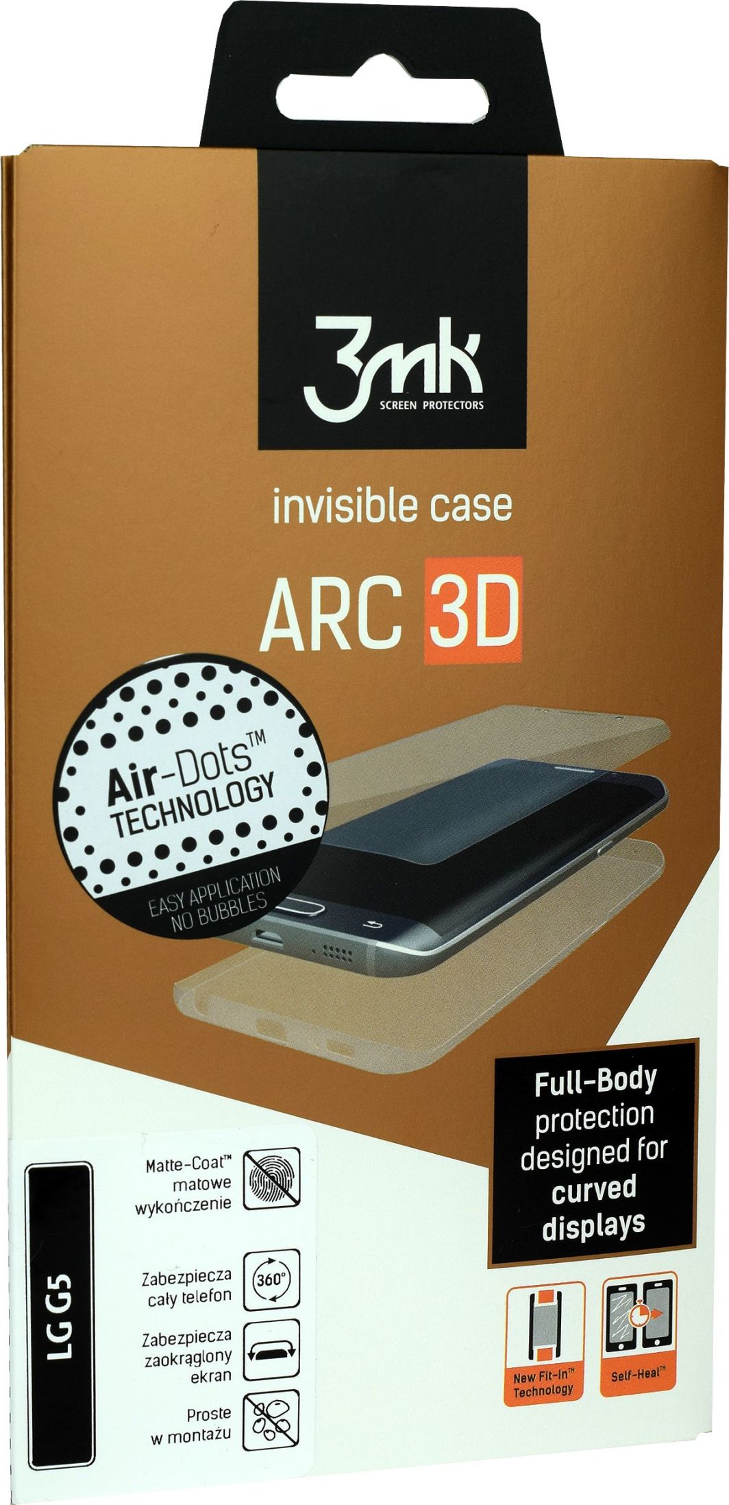3MK Folia Matt Coat Arc 3D do Huawei P9 Plus 1