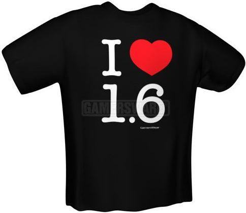 GamersWear I LOVE 1.6 T-Shirt czarna (XL) ( 5975-XL ) 1