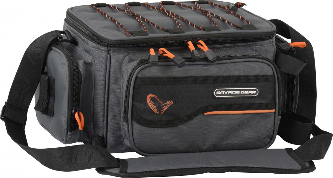 Savage Gear System Box Bag M 3 boxes & PP Bags (20x40x29cm) (54776