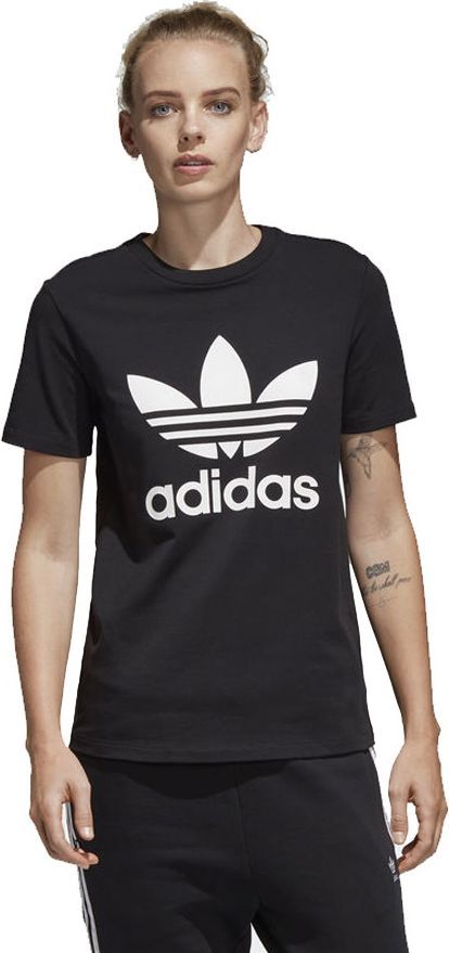 48 KOSZULKA DAMSKA ADIDAS CV9888 CZARNA BAWEŁNA