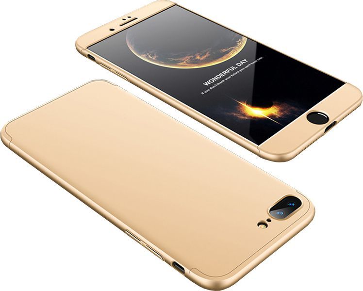 Hurtel 360 Protection etui na całą obudowę przód + tył iPhone 8 Plus / 7 Plus złoty 1