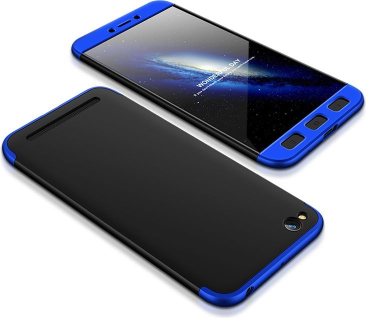 Hurtel 360 Protection etui na całą obudowę przód + tył Xiaomi Redmi 5A czarno-niebieski 1