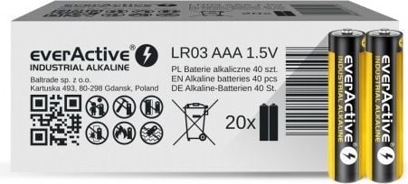 EverActive Bateria Industrial AAA / R03 1100mAh 40 szt. 1