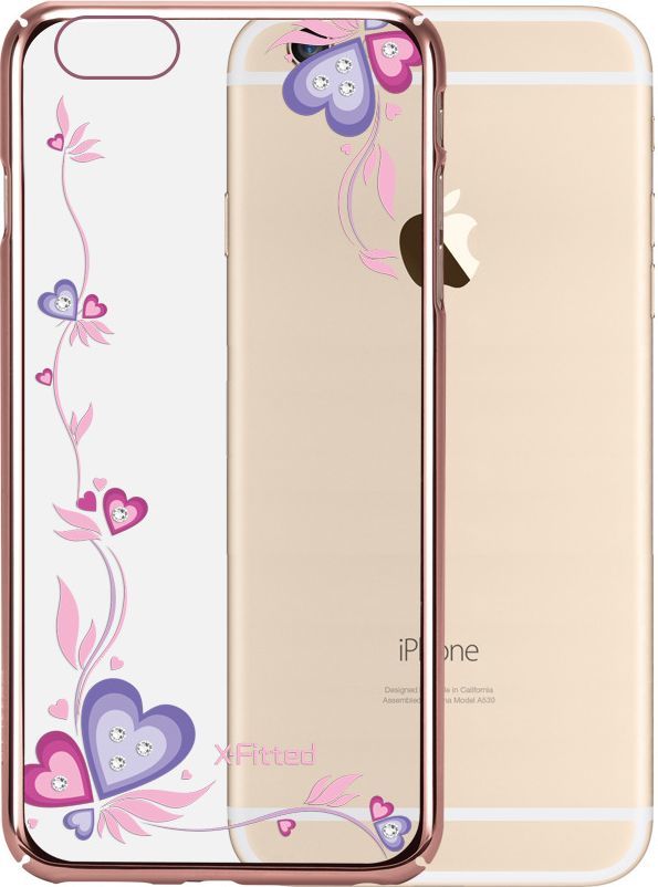 X-FITTED Etui X-FITTED Swarovski IPHONE 6+ purple Dreams jasno różowe PPYMP 1