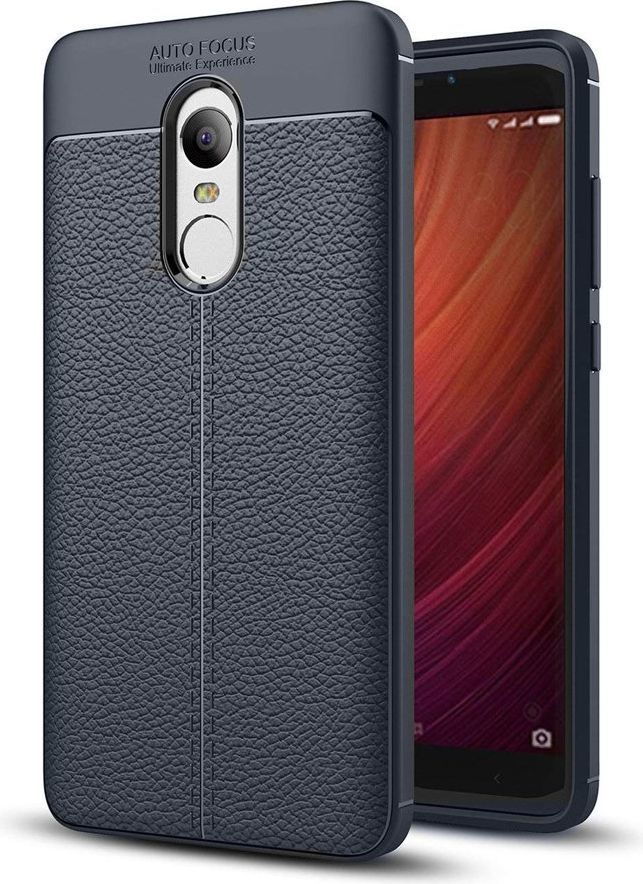 Hurtel Litchi Pattern elastyczne etui pokrowiec Xiaomi Redmi 5 Plus / Redmi Note 5 (single camera) niebieski 1