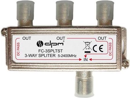 DPM Rozdzielacz sygnału SAT splitter 1x F / 3xF (FC3SPLTST) 1