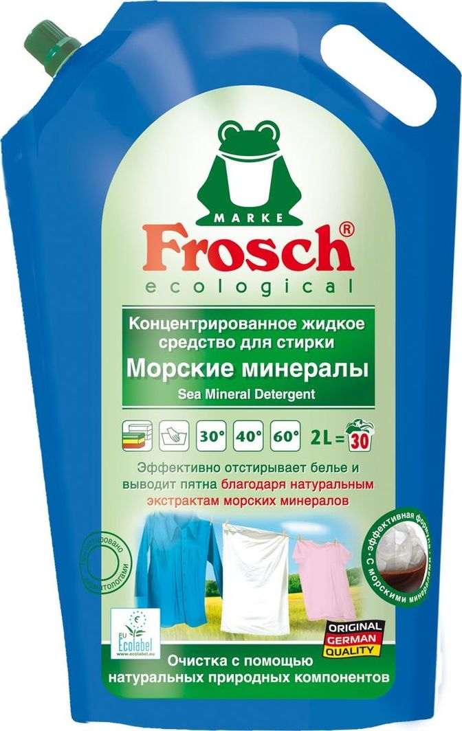 Frosch Płynny detergent z minerałami morskimi 2000 ml 1