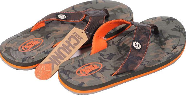 fox chunk camo flip flops