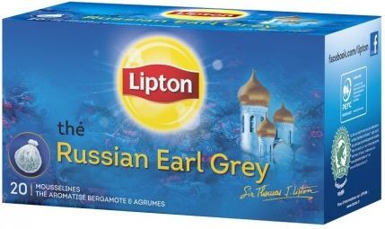 Lipton Russian Earl Grey Herbata Czarna Aromatyzowana 20 Torebek ...