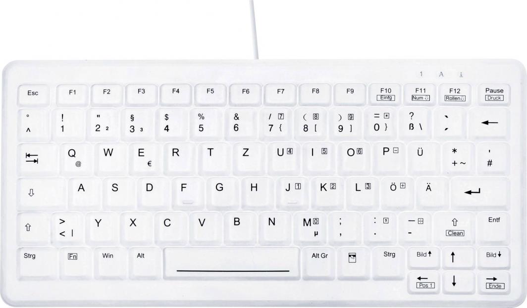Klawiatura Active Key AK-C4110F Przewodowa Biała DE (454701) 1
