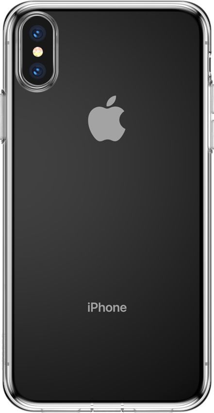 Baseus Baseus Simplicity żelowe etui pokrowiec z zatyczką na port ładowania iPhone XS / X przezroczysty (ARAPIPH58-A02) 1