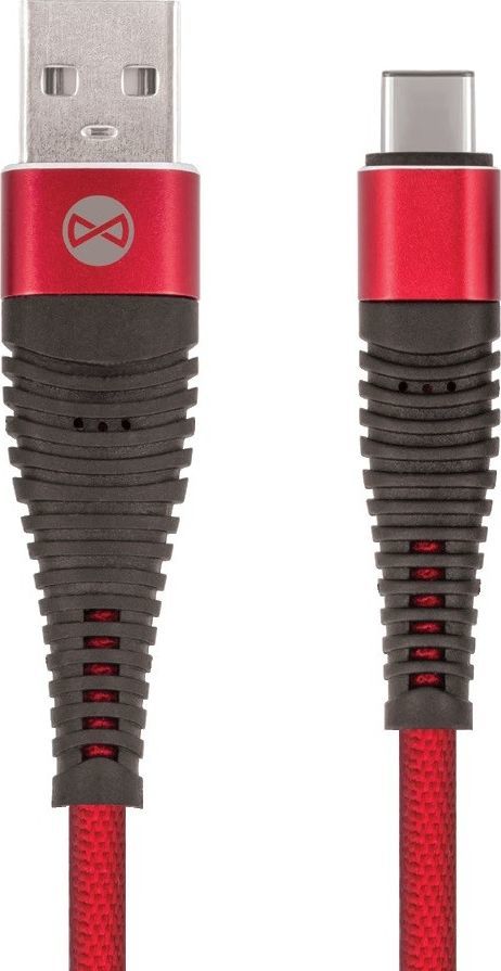 Kabel USB Forever Kabel USB typu C Forever Shark czerwony 1