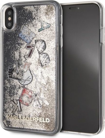 Karl Lagerfeld Etui KLHCI65KSICGO iPhone XS Max złote 1