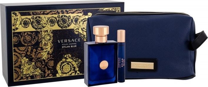 Versace Zestaw Pour Homme Dylan Blue EDT spray 100ml + EDT spray 10ml + kosmetyczka 1