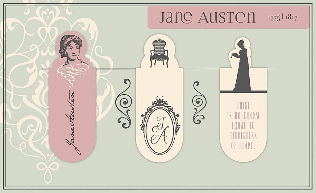  Moses Zakładki magnetyczne - Jane Austen 1