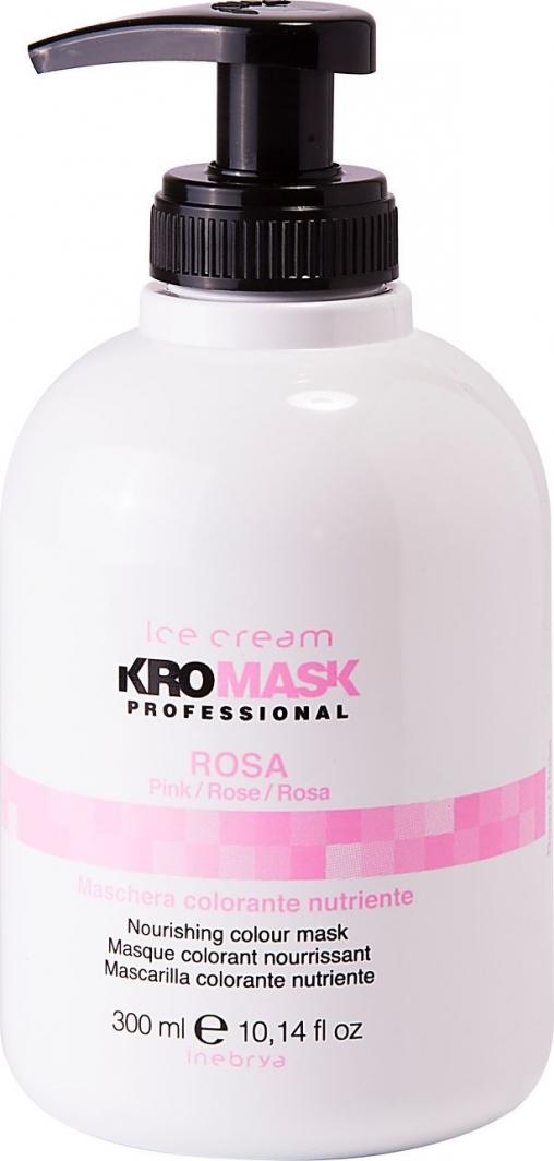  Inebrya Ice Cream Kromask Professional Rosa maska do włosów po koloryzacji Pink 300ml 1
