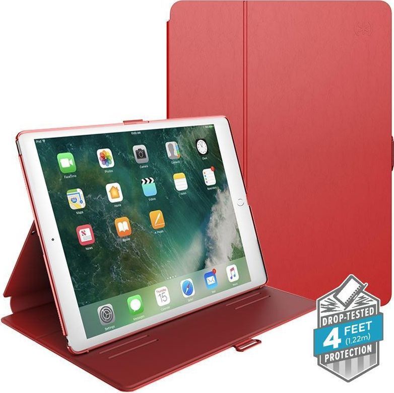 Etui na tablet Speck Speck Balance Folio - Etui iPad 9.7" (2018/2017) / iPad Pro 9.7" / iPad Air 2 / iPad Air w/Magnet & Stand up (Dark Poppy Red/Velvet Red) 1