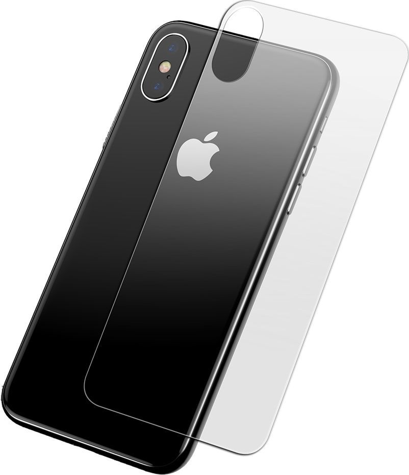 Baseus Rear Protector szkło hartowane na tył obudowę telefonu iPhone XS Max przezroczysty (SGAPIPH65-ABM02) 1