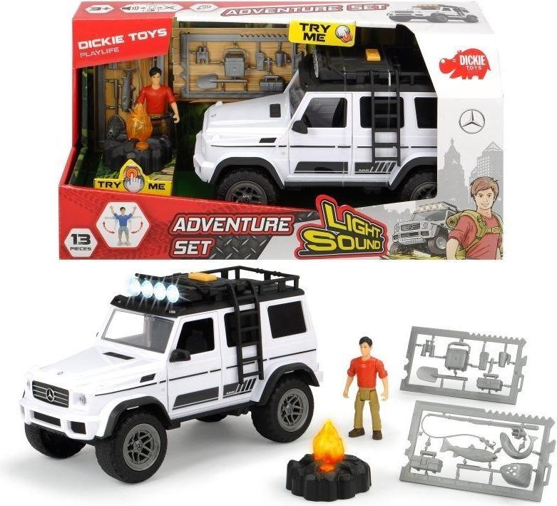 Figurka Dickie Play Life - Zestaw podróżnika samochód Mercedes AMG 500 4x4 (203835002) 1