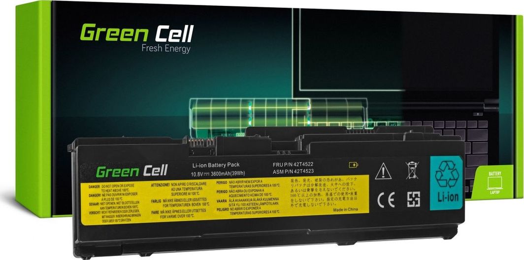 Bateria Green Cell 42T4522 IBM Lenovo ThinkPad (LE68) 1