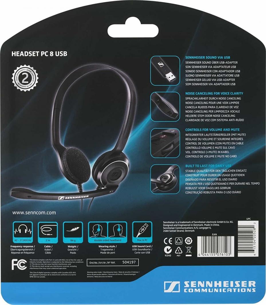 Sennheiser pc 8 usb не работает микрофон